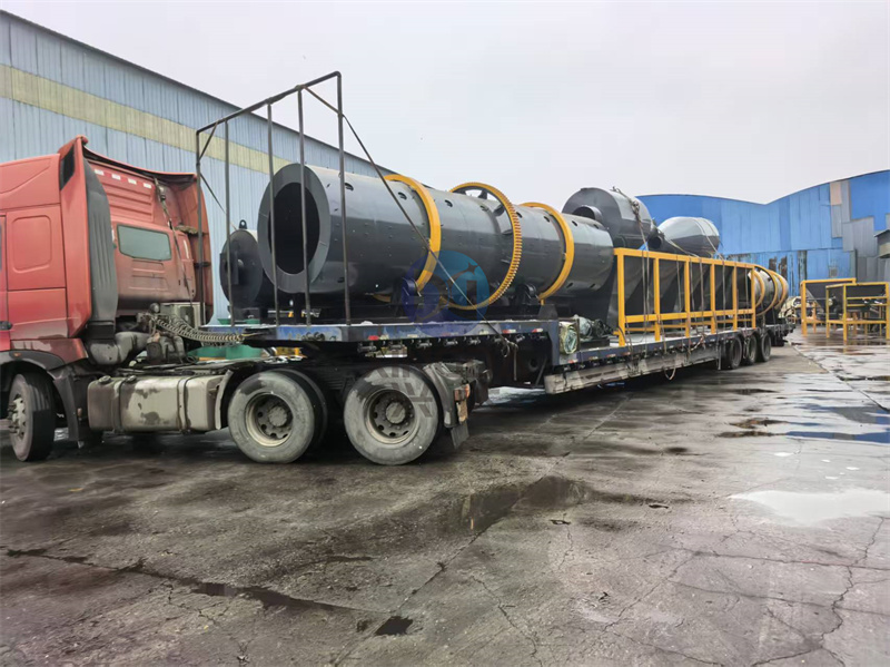 蘑菇渣有機肥生產線發(fā)貨現場