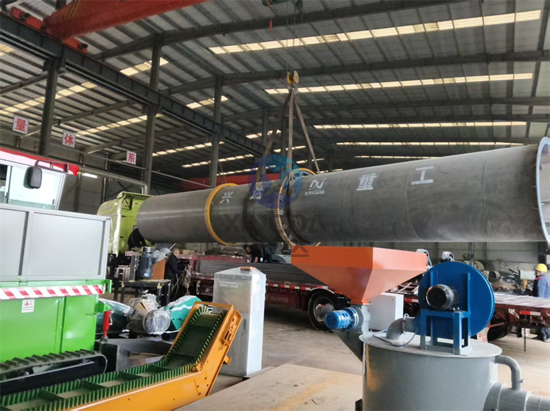 牛糞有機肥生產線發貨現場